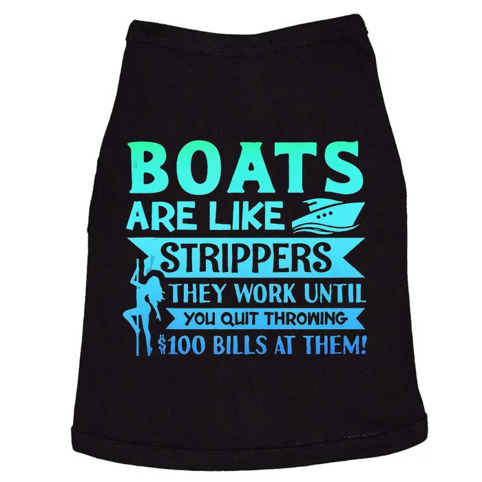 Boats Pun Boats Are Like Strippers Boat Owner Doggie Tank