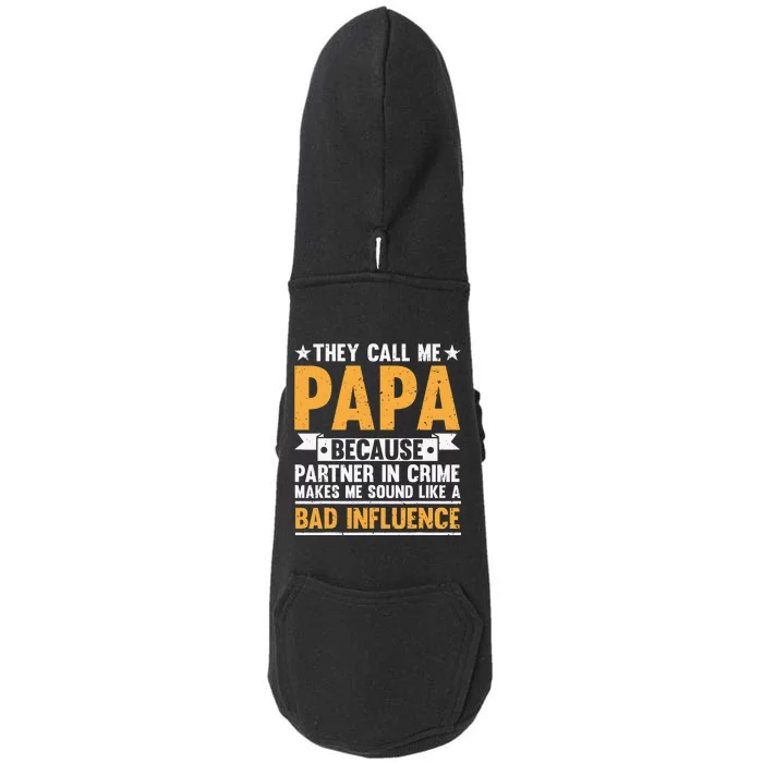 Best Papa By Par Father's Day Golf Gift Grandpa Doggie 3-End Fleece Hoodie