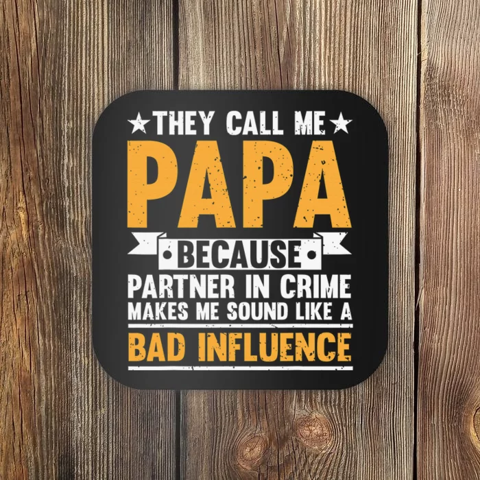 Best Papa By Par Father's Day Golf Gift Grandpa Coaster