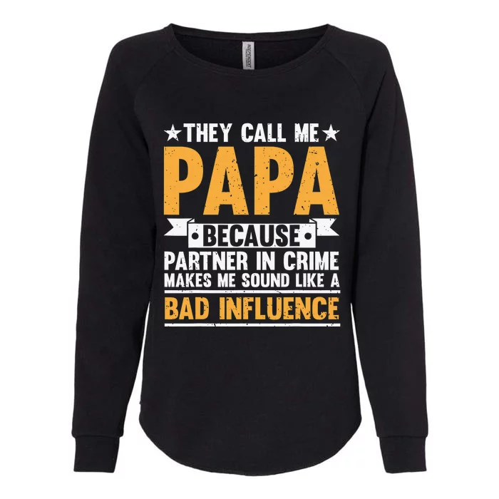 Best Papa By Par Father's Day Golf Gift Grandpa Womens California Wash Sweatshirt