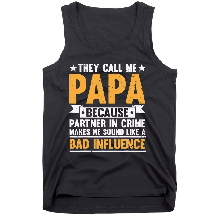 Best Papa By Par Father's Day Golf Gift Grandpa Tank Top