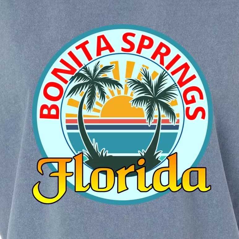 Beach Please Bonita Springs Florida Beach Spring Break Gift Garment-Dyed Women's Muscle Tee