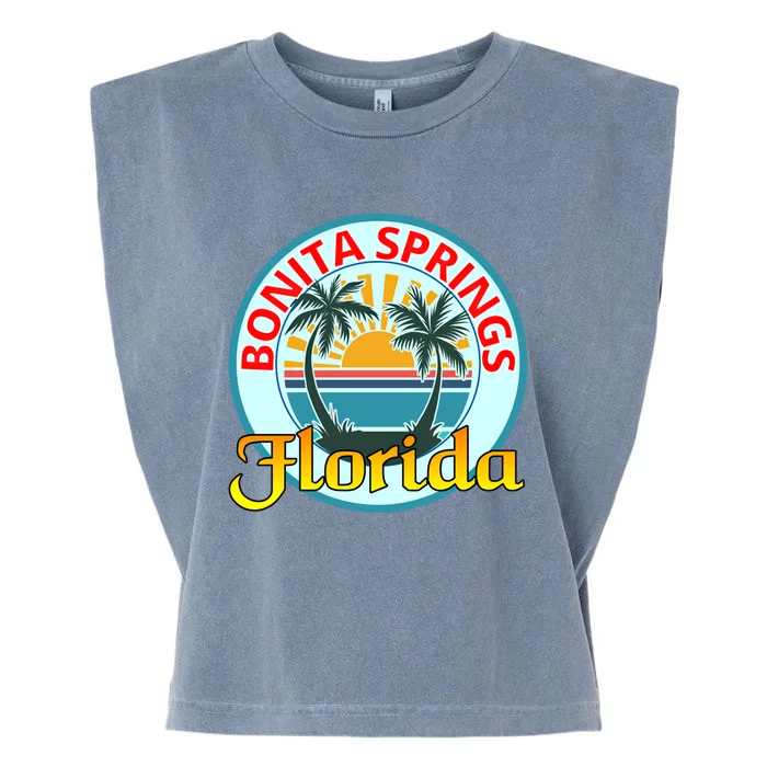 Beach Please Bonita Springs Florida Beach Spring Break Gift Garment-Dyed Women's Muscle Tee