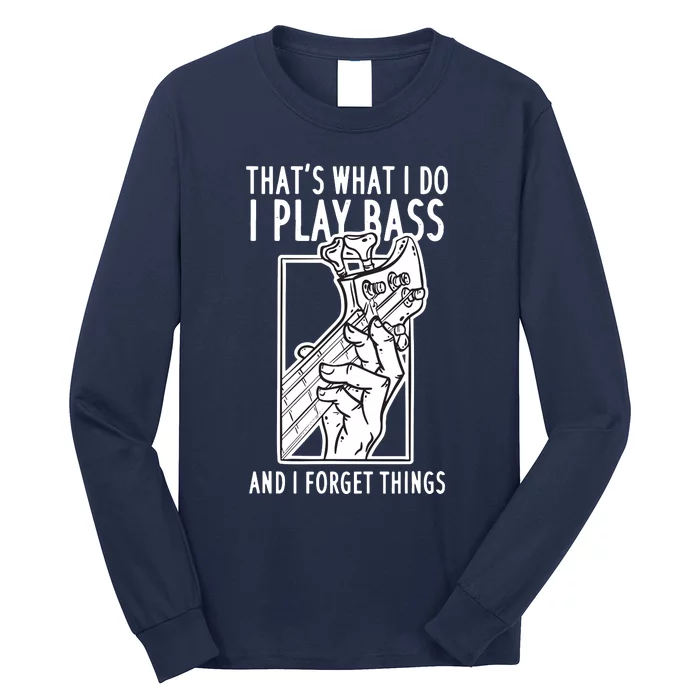 Bass Player Bass Guitar Long Sleeve Shirt