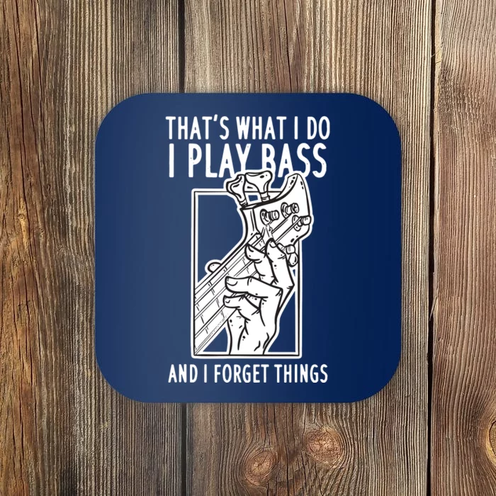 Bass Player Bass Guitar Coaster