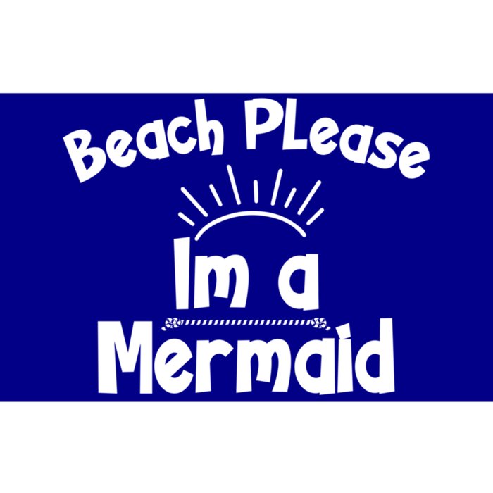 Beach Please Beach Summer Palm Trees Mermaid Funny Gift Bumper Sticker