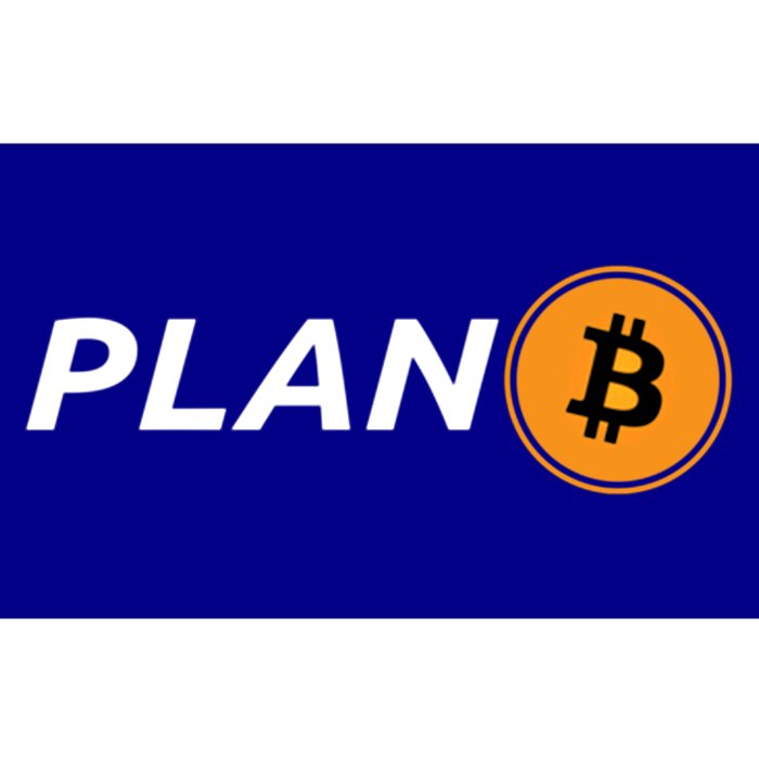 Bitcoin Plan B Logo Hodl Crypto Moon Symbol Freedom Great Gift Bumper Sticker