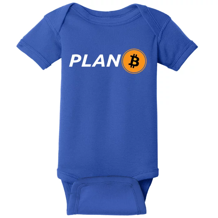 Bitcoin Plan B Logo Hodl Crypto Moon Symbol Freedom Great Gift Baby Bodysuit