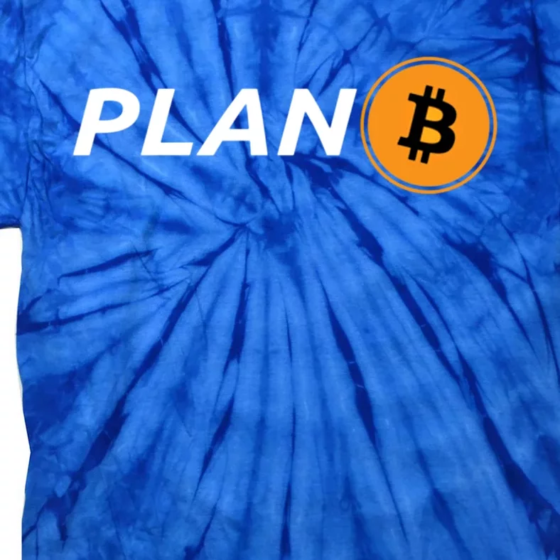 Bitcoin Plan B Logo Hodl Crypto Moon Symbol Freedom Great Gift Tie-Dye T-Shirt