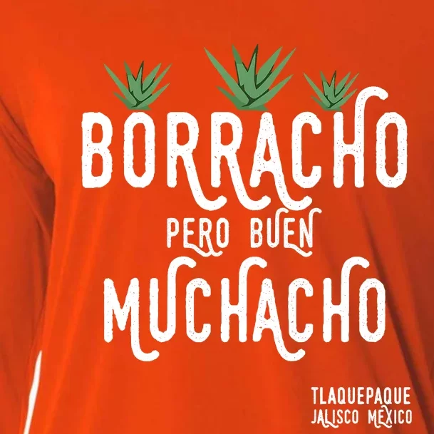 Borracho Pero Buen Muchacho Mexico Saying Cooling Performance Long Sleeve Crew