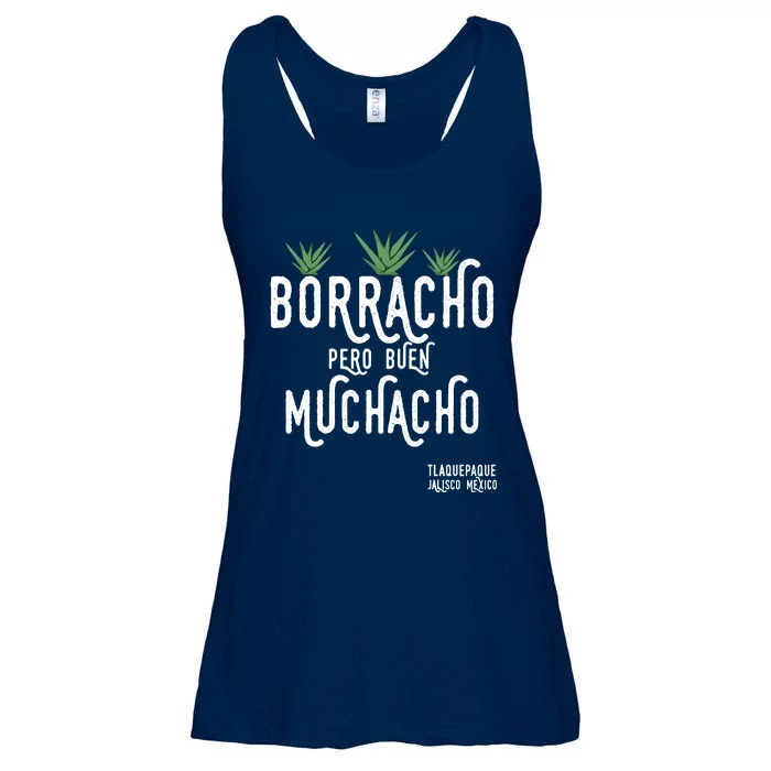 Borracho Pero Buen Muchacho Mexico Saying Ladies Essential Flowy Tank