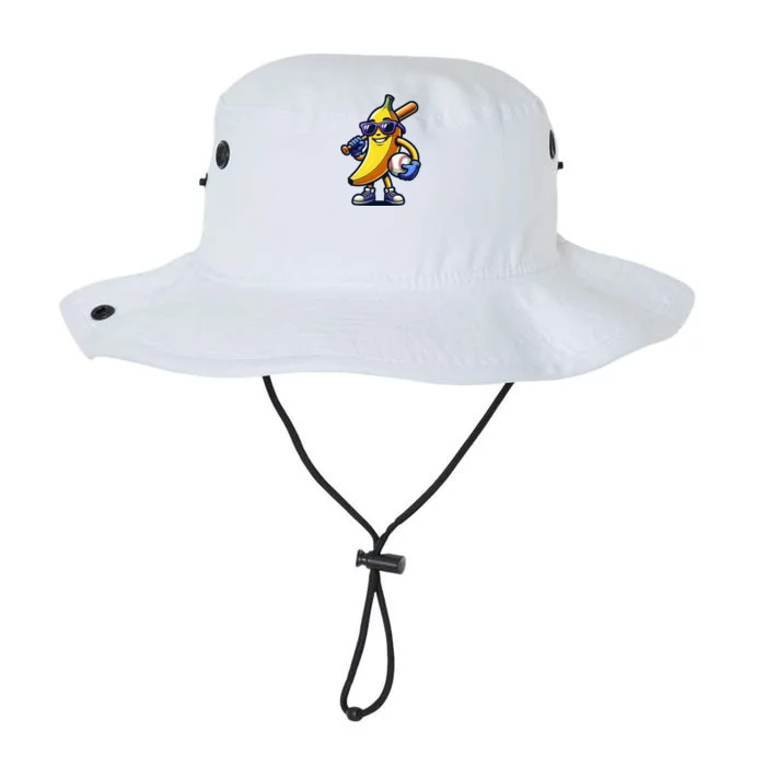 Banana Playing Baseball Fruit Lover Baseball Player Legacy Cool Fit Booney Bucket Hat