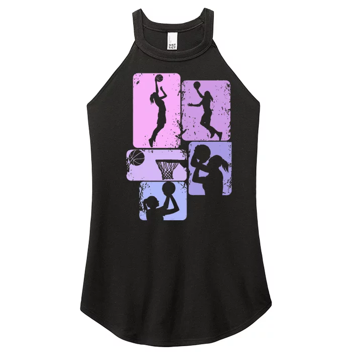 Basketball Player Bball Coach Fan Baller Sports Women’s Perfect Tri Rocker Tank