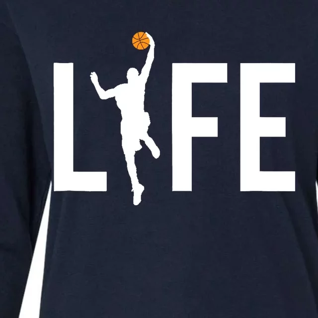 Basketball Player Ball is Life Gifts for Basketball Lover Womens Cotton Relaxed Long Sleeve T-Shirt