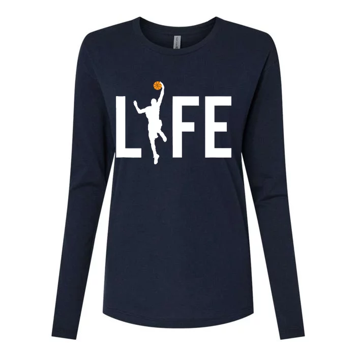 Basketball Player Ball is Life Gifts for Basketball Lover Womens Cotton Relaxed Long Sleeve T-Shirt