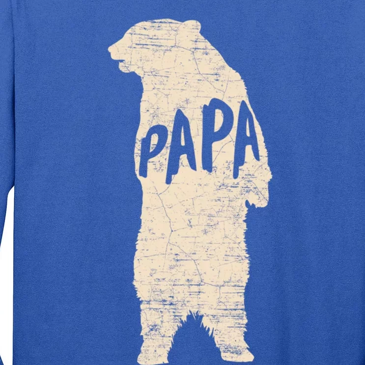 Big Papa Bear Hug Father Novelty Cute Gift Tall Long Sleeve T-Shirt