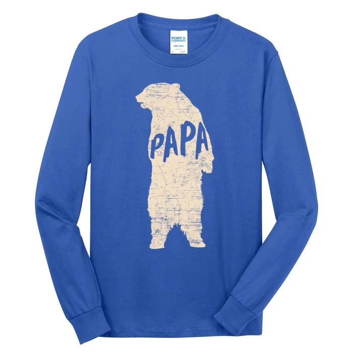 Big Papa Bear Hug Father Novelty Cute Gift Tall Long Sleeve T-Shirt