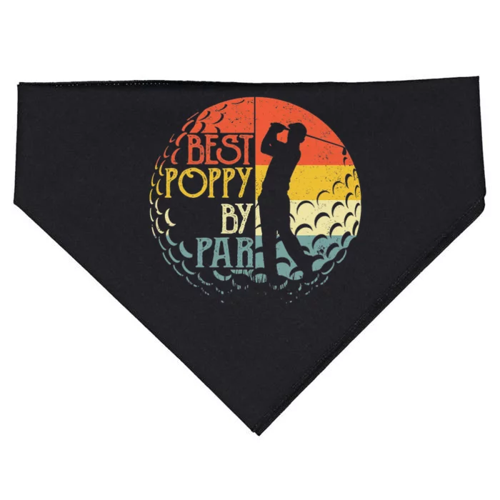 Best Poppy By Par Fathers Day Frisbee Disc Golf USA-Made Doggie Bandana