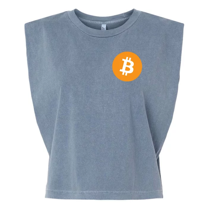 Bitcoin Pocket Garment-Dyed Women's Muscle Tee