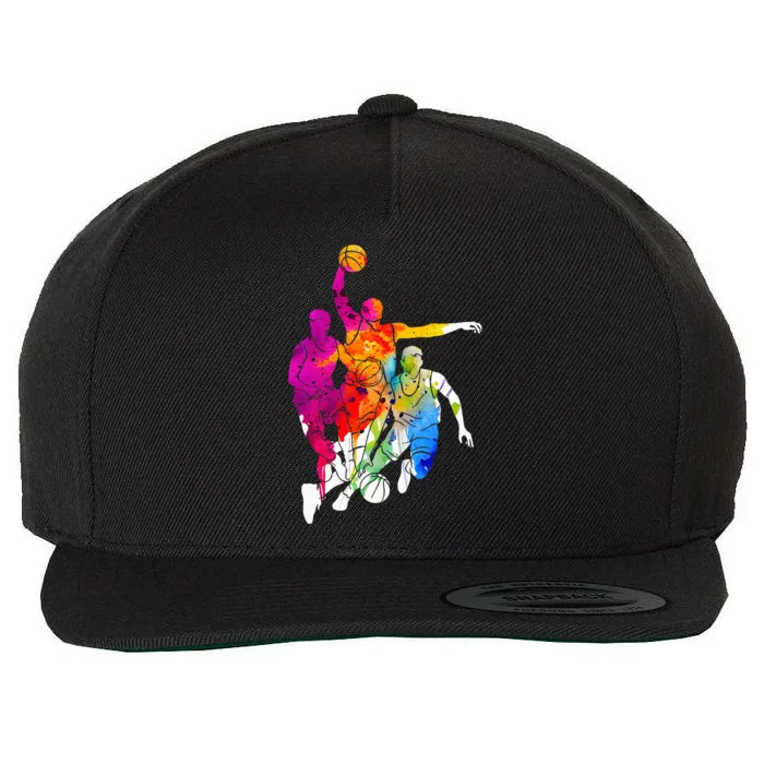 Basketball Player Basketball Wool Snapback Cap