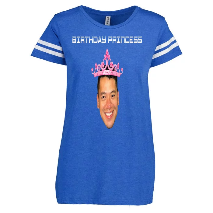 Birthday Princess Enza Ladies Jersey Football T-Shirt