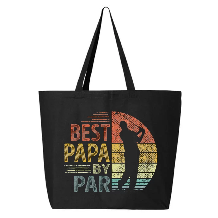 Best Papa By Par Fathers Day Golf Gift Grandpa 25L Jumbo Tote