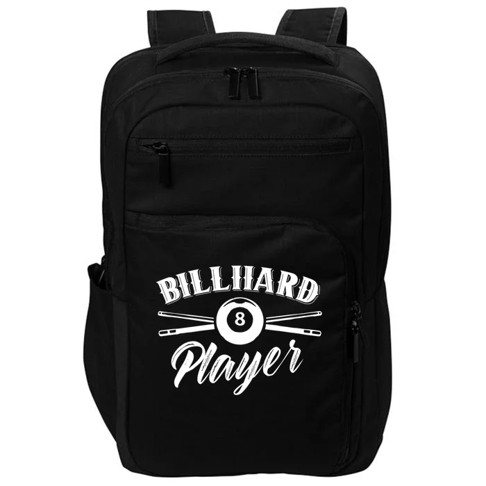 Billard Player Billiard Pool Lover Gift Impact Tech Backpack