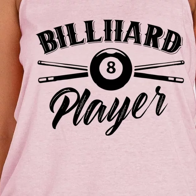 Billard Player Billiard Pool Lover Gift Women's Knotted Racerback Tank