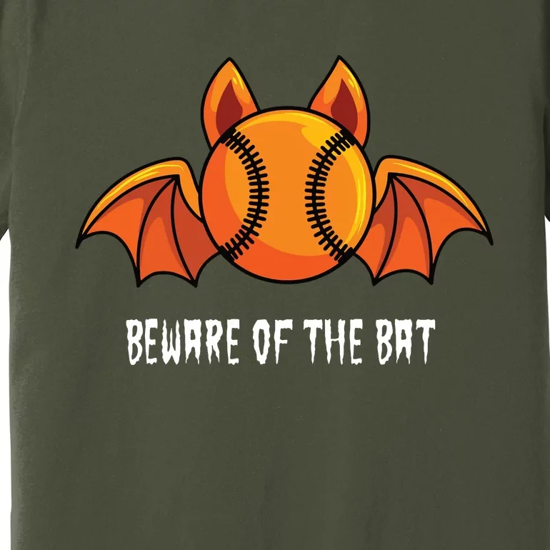 Baseball Player Bat Halloween Softball Costume Party Premium T-Shirt