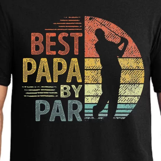 Best Papa By Par Father's Day Golf Gift Grandpa Pajama Set