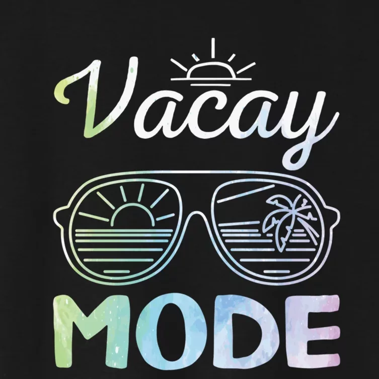 Beach Party Beach Vacation Mode On Vacay Mode Women's Crop Top Tee