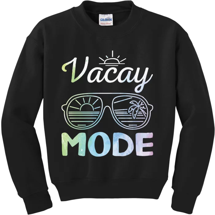 Beach Party Beach Vacation Mode On Vacay Mode Kids Sweatshirt