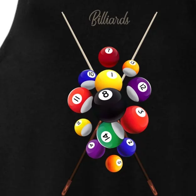 Billiard Pool Billiards Gift Ladies Tri-Blend Wicking Tank