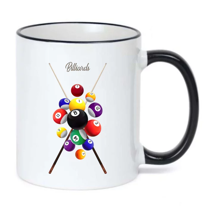 Billiard Pool Billiards Gift Black Color Changing Mug