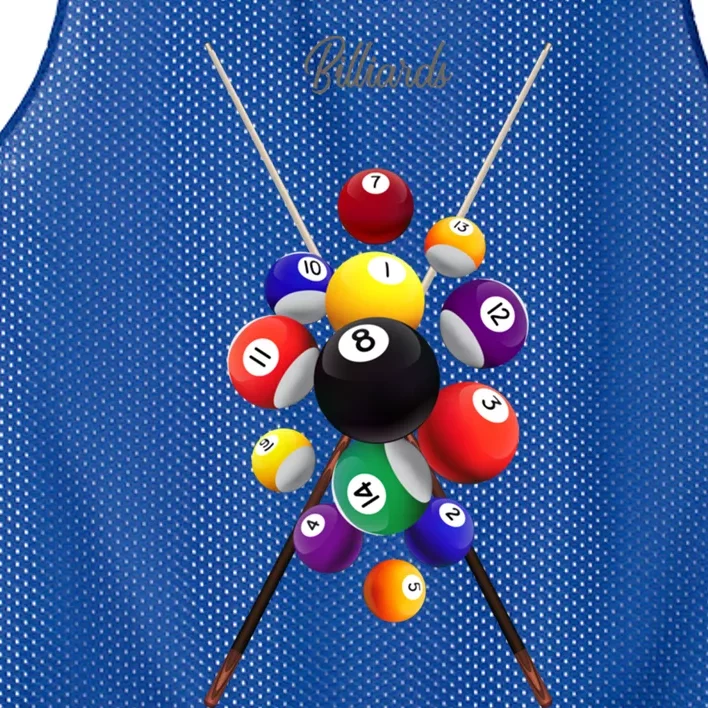 Billiard Pool Billiards Gift Mesh Reversible Basketball Jersey Tank