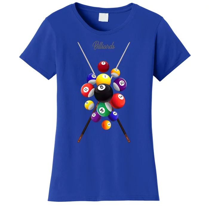 Billiard Pool Billiards Gift Women's T-Shirt