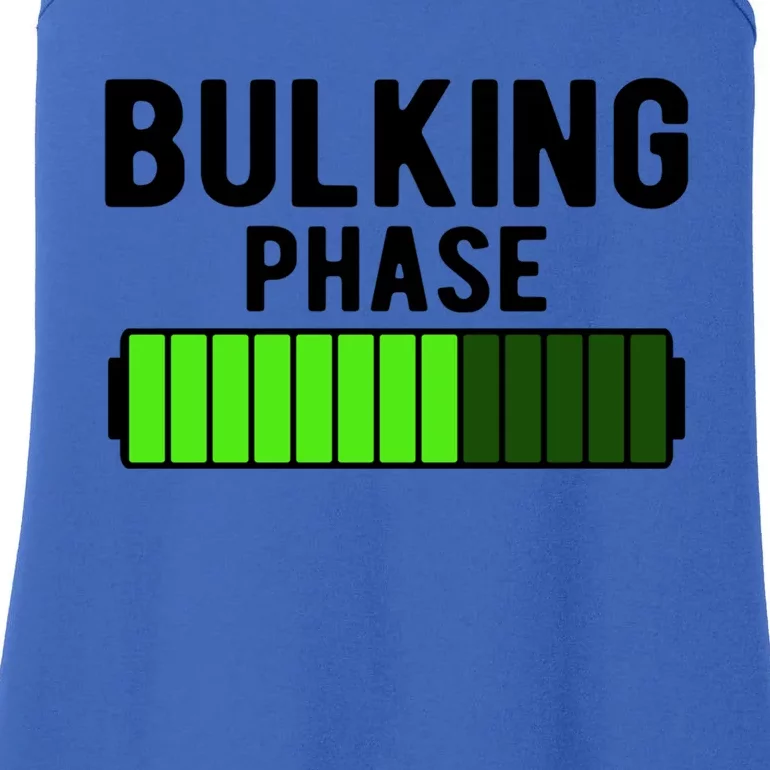 Bulking Phase Battery Loading Progress Bodybuilder Fitness Gift Ladies Essential Tank