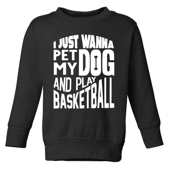 Basketball Player Basketball Lover Toddler Sweatshirt