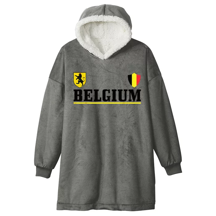 Belgium Pride Belgian Flag Hooded Wearable Blanket