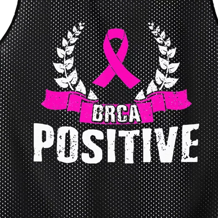 BRCA Positive Breast Cancer Awareness Survivor Mesh Reversible Basketball Jersey Tank