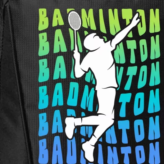 Badminton Player Badminton Funny Gift City Backpack