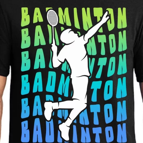 Badminton Player Badminton Funny Gift Pajama Set