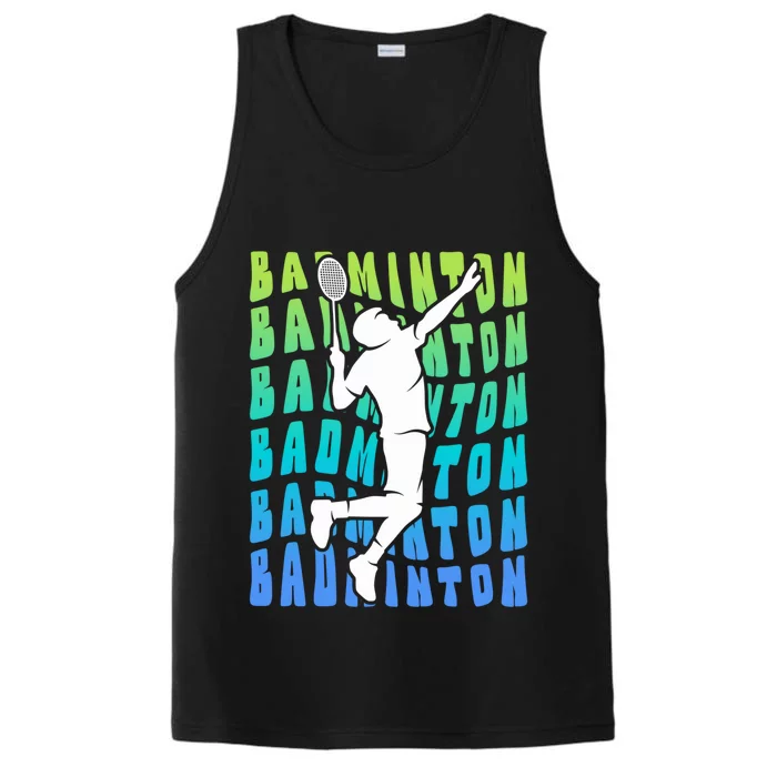 Badminton Player Badminton Funny Gift Performance Tank