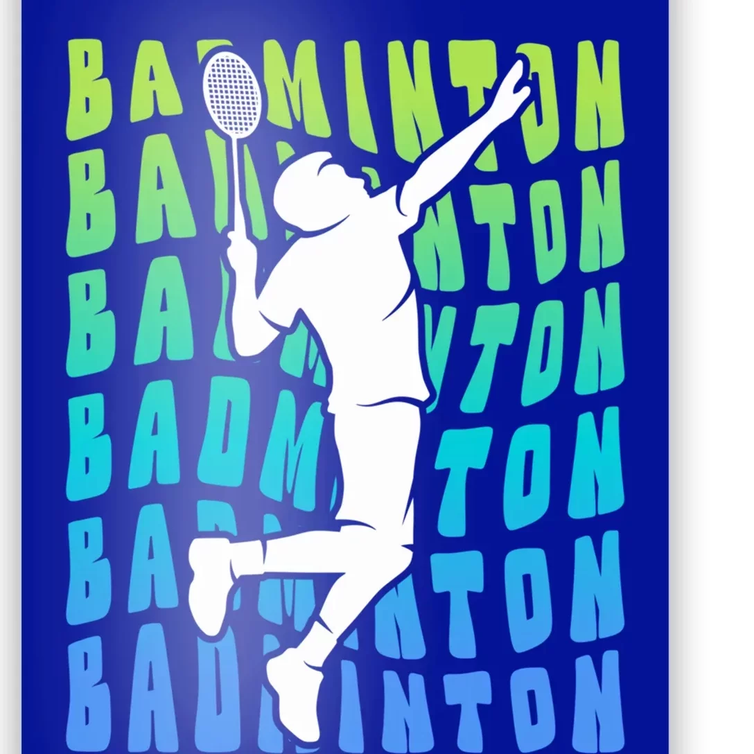 Badminton Player Badminton Funny Gift Poster