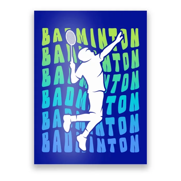 Badminton Player Badminton Funny Gift Poster