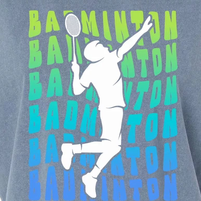 Badminton Player Badminton Funny Gift Garment-Dyed Women's Muscle Tee