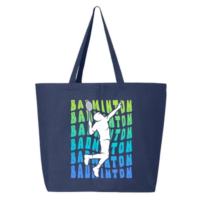 Badminton Player Badminton Funny Gift 25L Jumbo Tote