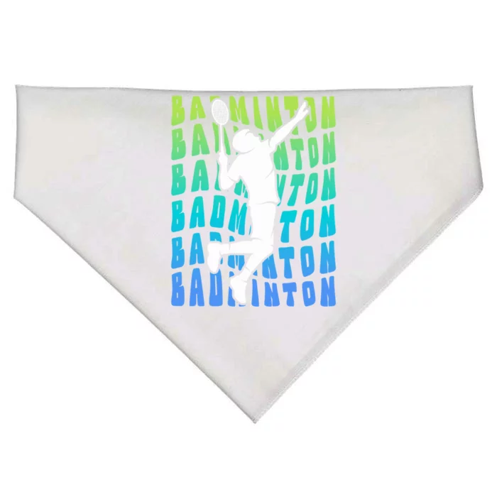 Badminton Player Badminton Funny Gift USA-Made Doggie Bandana