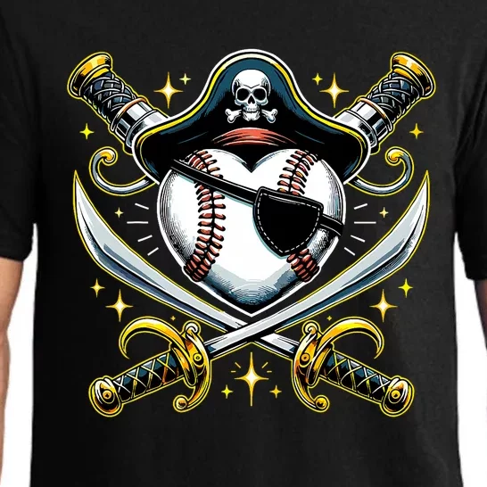 Baseball Pirate Pajama Set