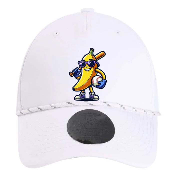 Banana Playing Baseball Fruit Lover Baseball Player Performance The Dyno Cap